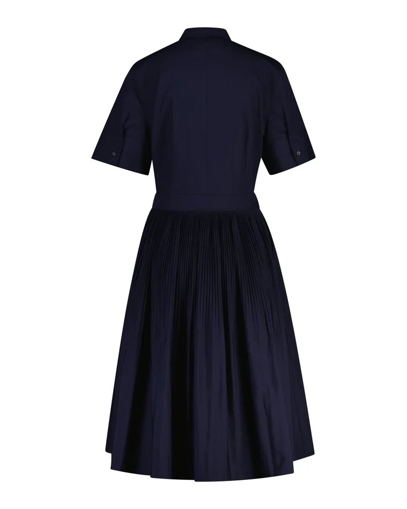 غانت Cotton Pleated Short SleeveShirt Dress